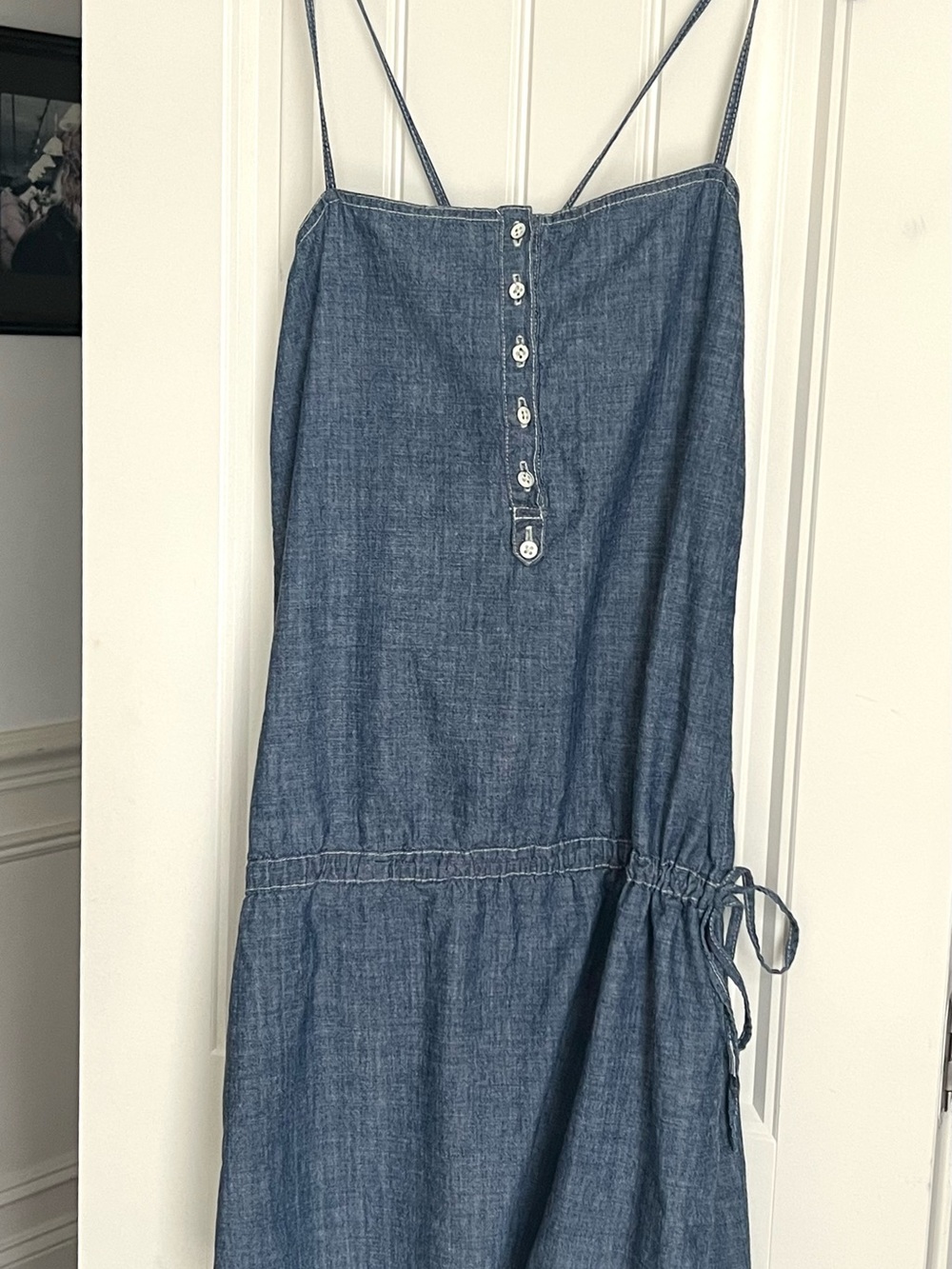 Madewell Button Front Chambray Tank Dress – Size M